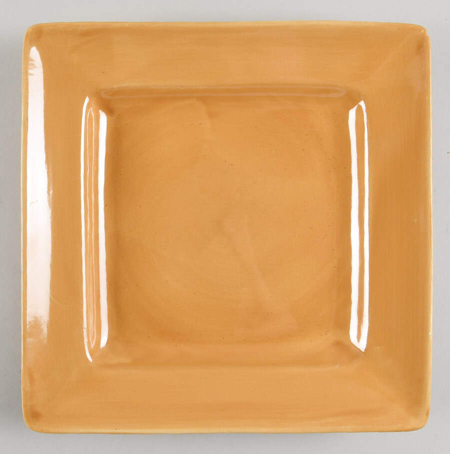 Barcelona-Yellow Square Dinner Plate by Hd Designs-1