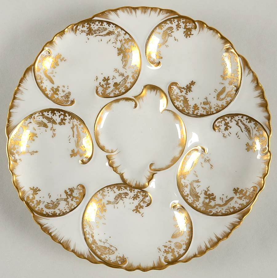 H4992 Oyster Plate by Haviland-1