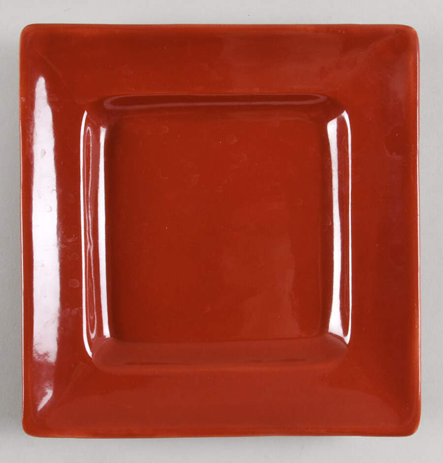 Barcelona-Red Square Salad Plate by Hd Designs-1