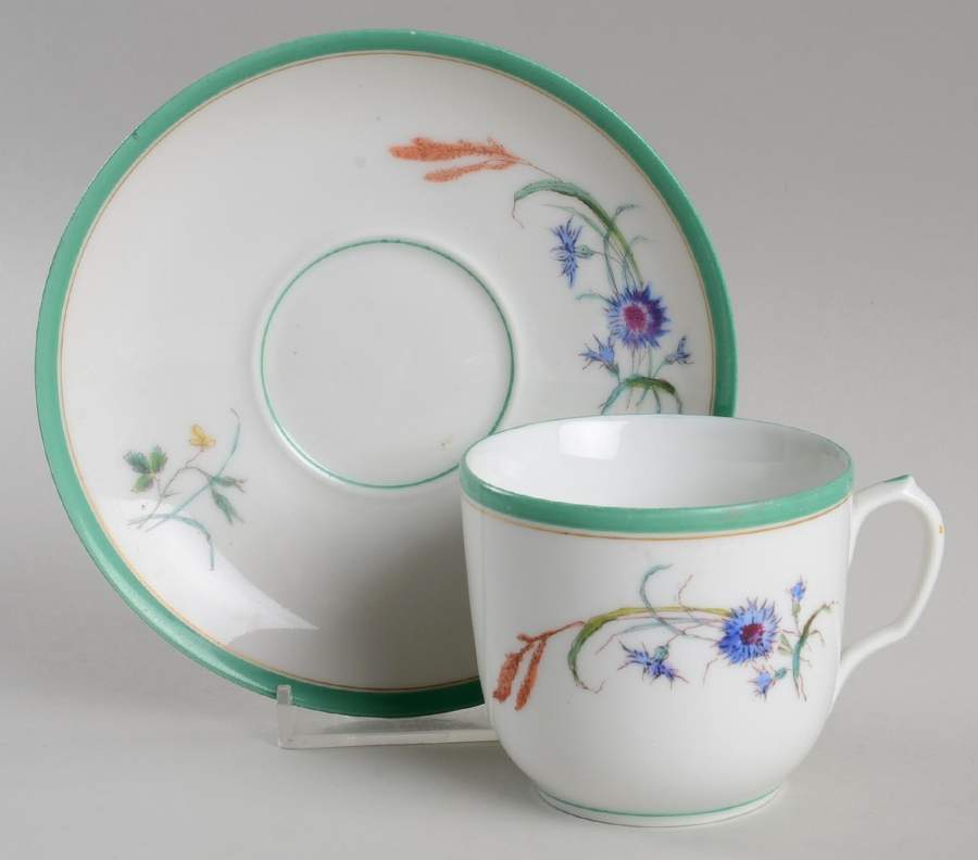 H4743 Flat Cup & Saucer Set by Haviland-1