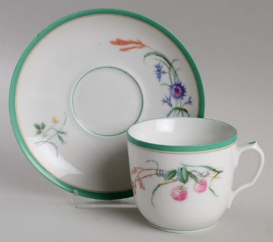 H4743 Flat Cup & Saucer Set by Haviland-1