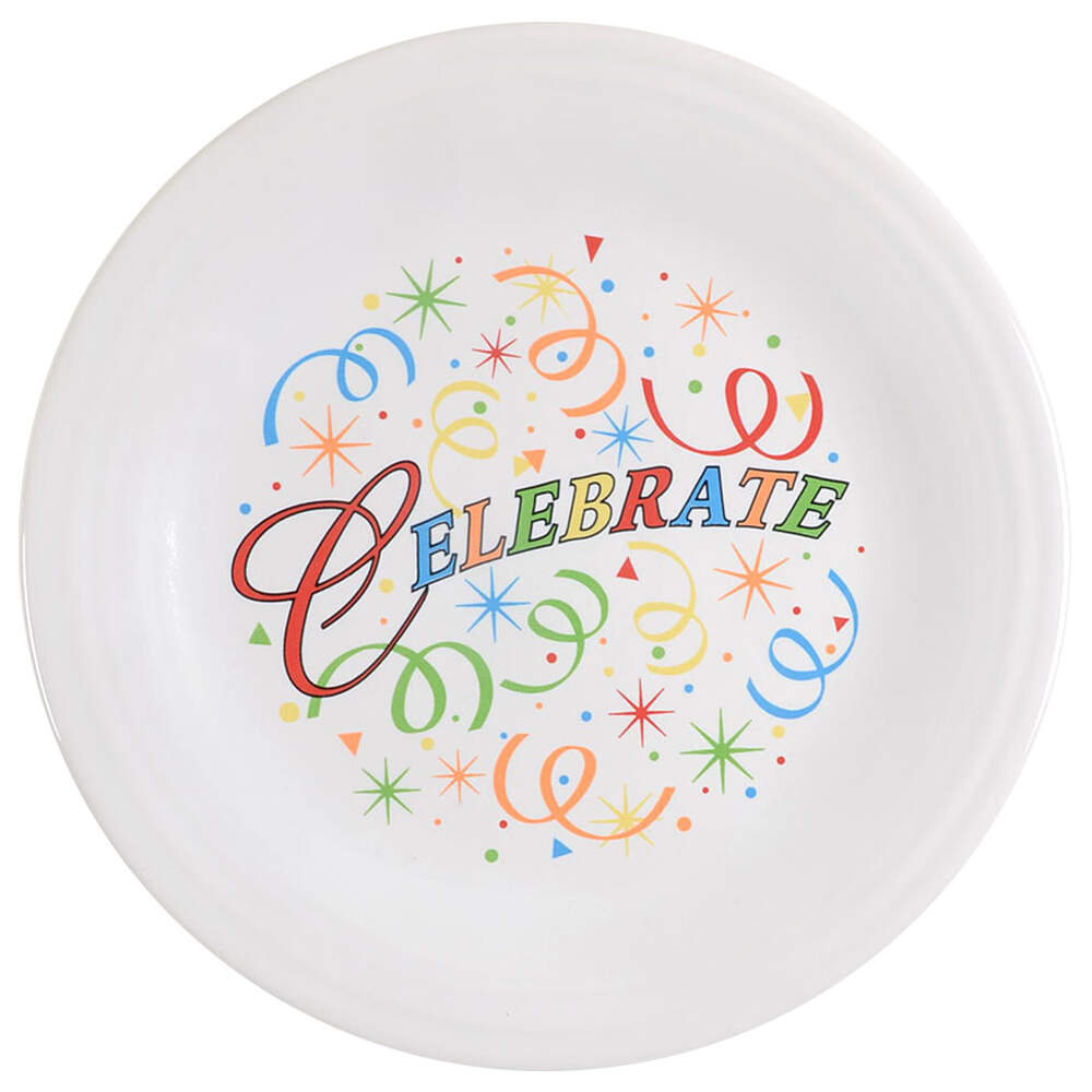Fiesta Celebrate Dinner Plate by Homer Laughlin -1