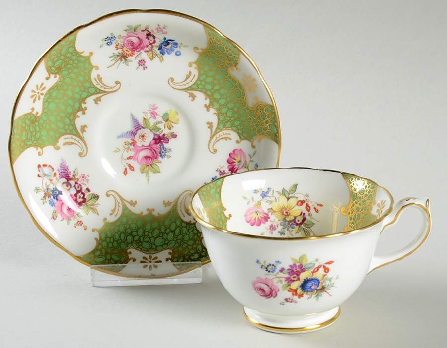 3482 Footed Cup & Saucer Set by Hammersley-1