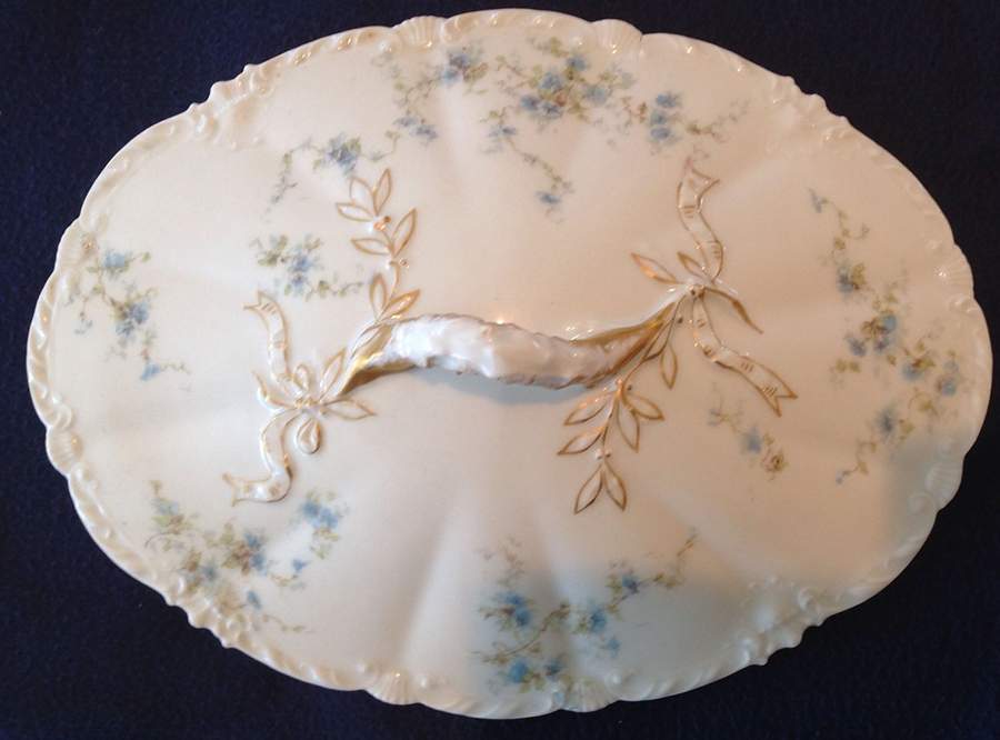 Schleiger 159-8 Lid for Oval Vegetable by Haviland-1