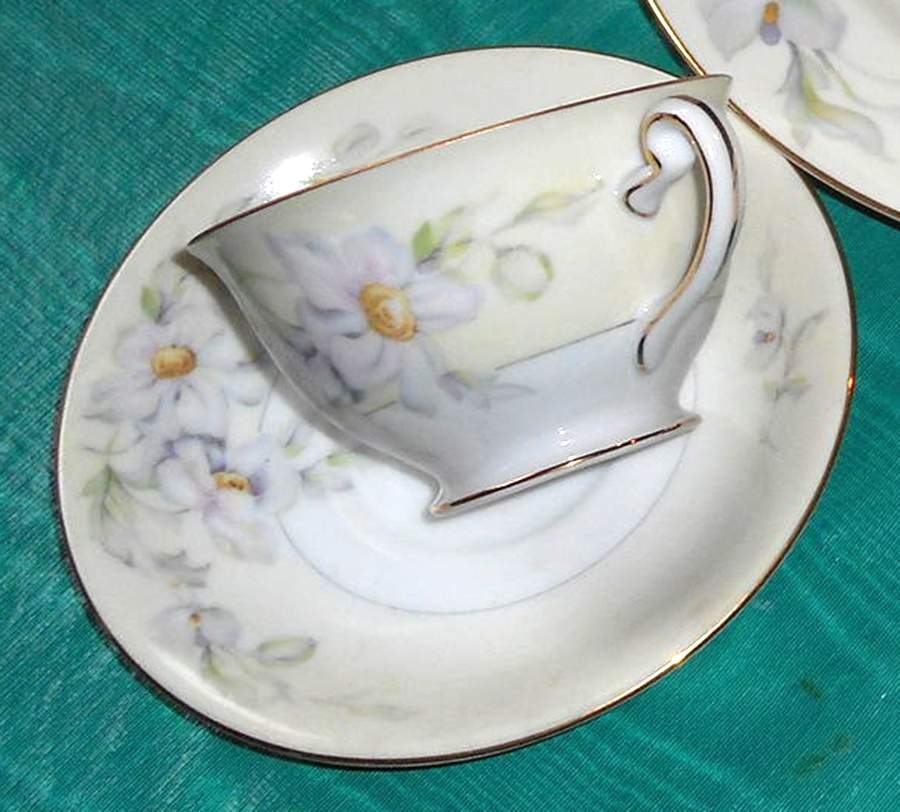 HIR95 Footed Cup & Saucer Set by Hira China-1