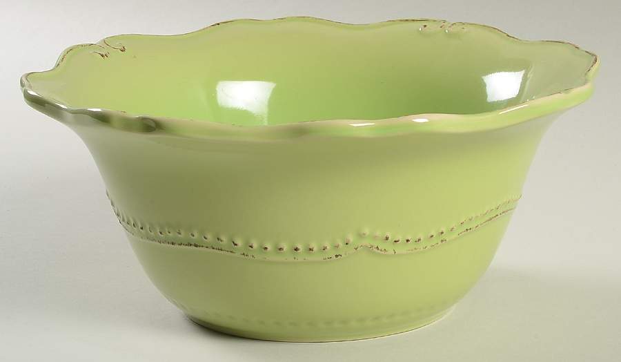 Capri Green 9" Round Serving Bowl by Home Accents-1