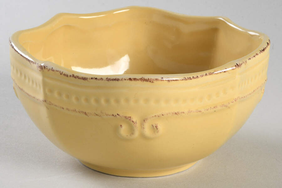 Capri Buttercup Fruit/Dessert (Sauce) Bowl by Home Accents-1