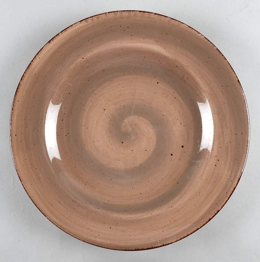 Twist Brown Dinner Plate by Hausenware-1