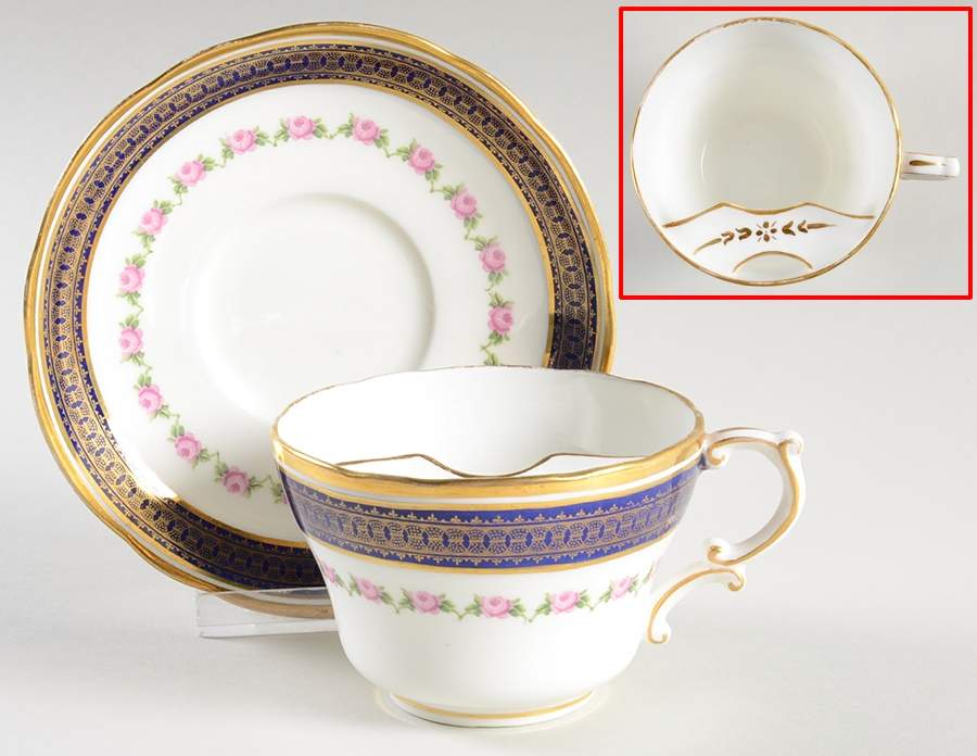 14195 Mustache Cup & Saucer Set by Hammersley-1
