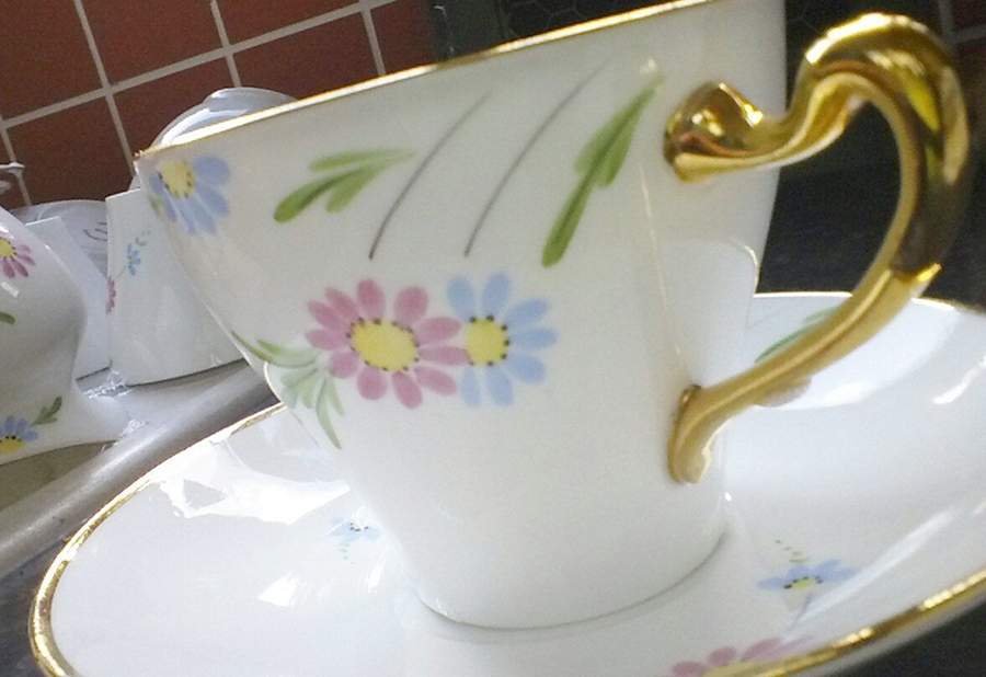 6978 Flat Cup & Saucer Set by Heathcote-1