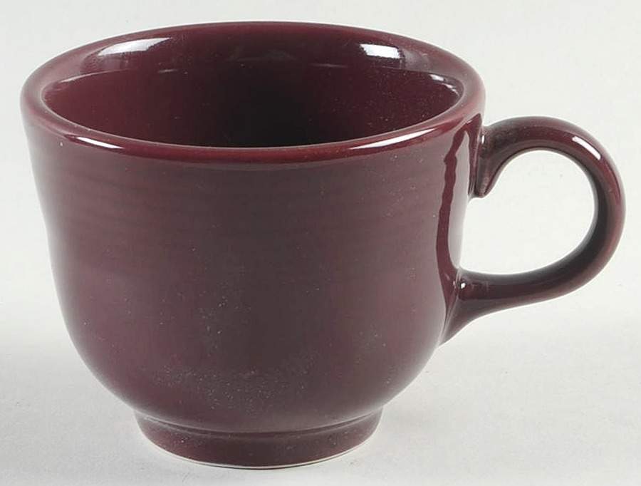 Fiesta Claret (Intro 2016) Flat Cup by Homer Laughlin -1