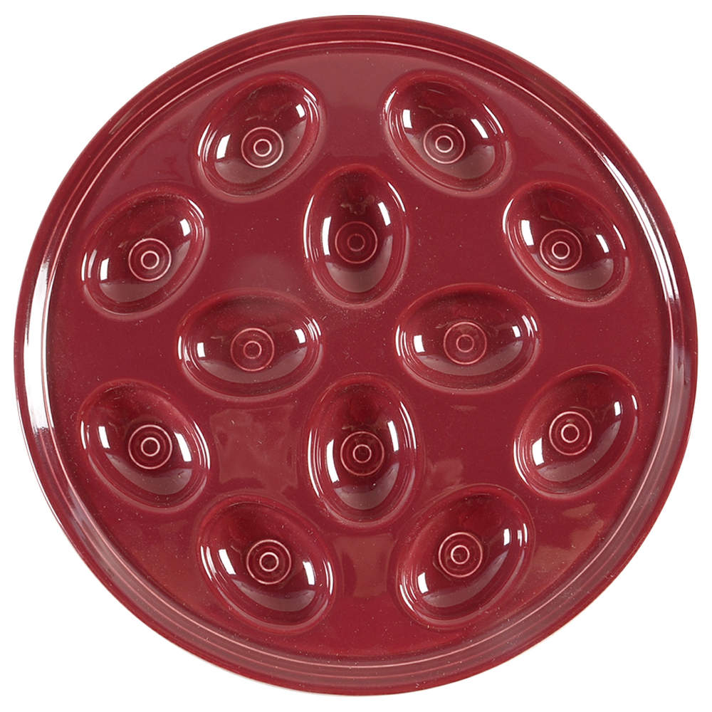 Fiesta Claret (Intro 2016) Deviled Egg Plate by Homer Laughlin -1