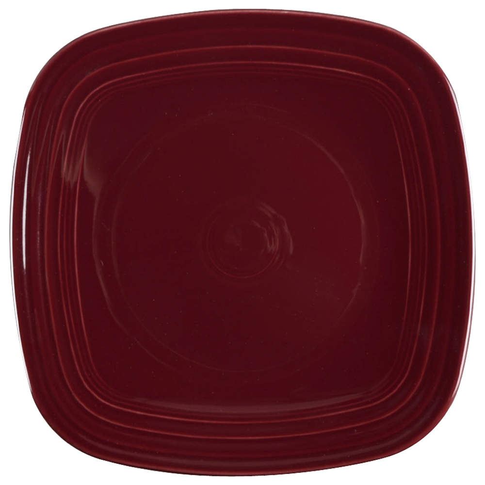 Fiesta Claret (Intro 2016) Square Dinner Plate by Homer Laughlin -1