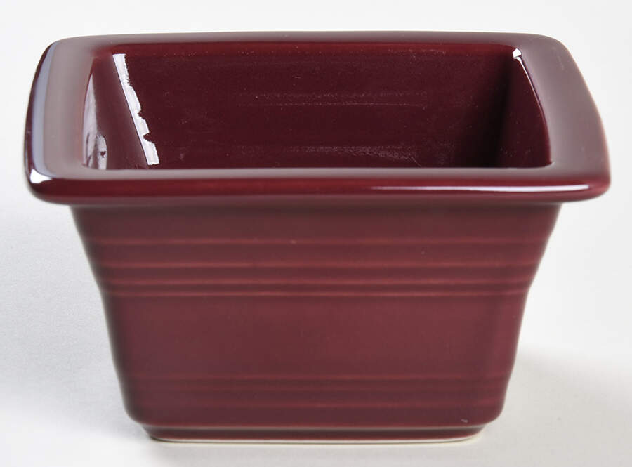 Fiesta Claret (Intro 2016) Square Box No Lid by Homer Laughlin -1