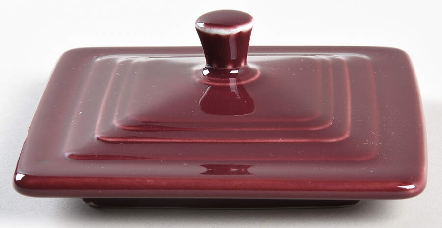 Fiesta Claret (Intro 2016) Lid for Square Box by Homer Laughlin -1