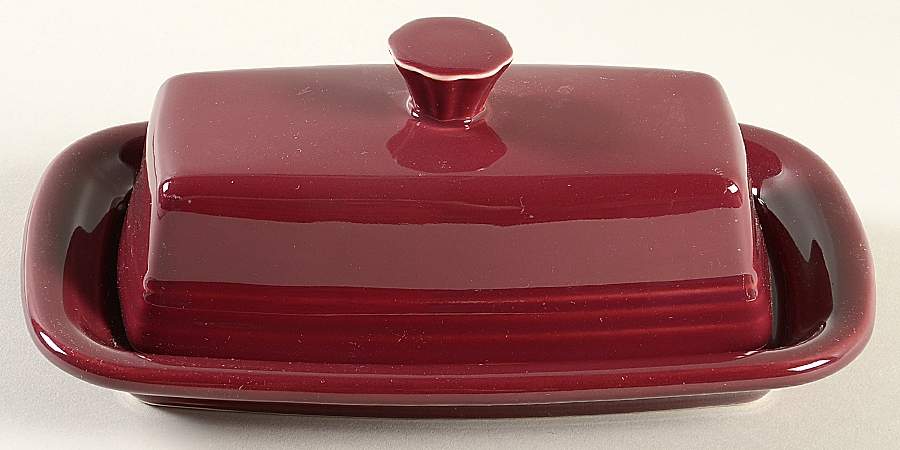 Fiesta Claret (Intro 2016) Extra Large 1/4 Lb Covered Butter by Homer Laughlin -1