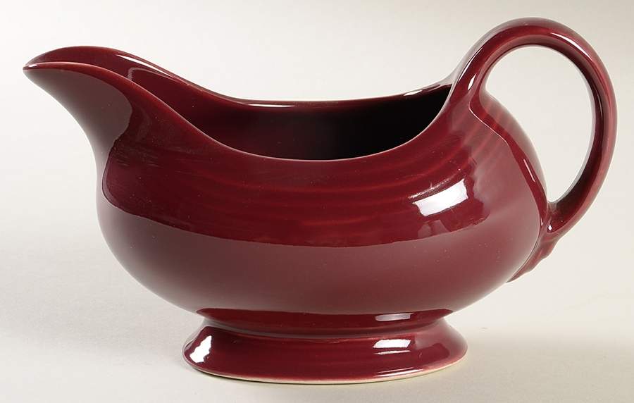 Fiesta Claret (Intro 2016) Open Sauce Boat by Homer Laughlin -1