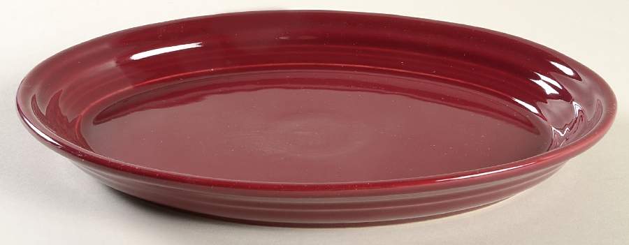 Fiesta Claret (Intro 2016) 9" Oval Serving Platter by Homer Laughlin -1