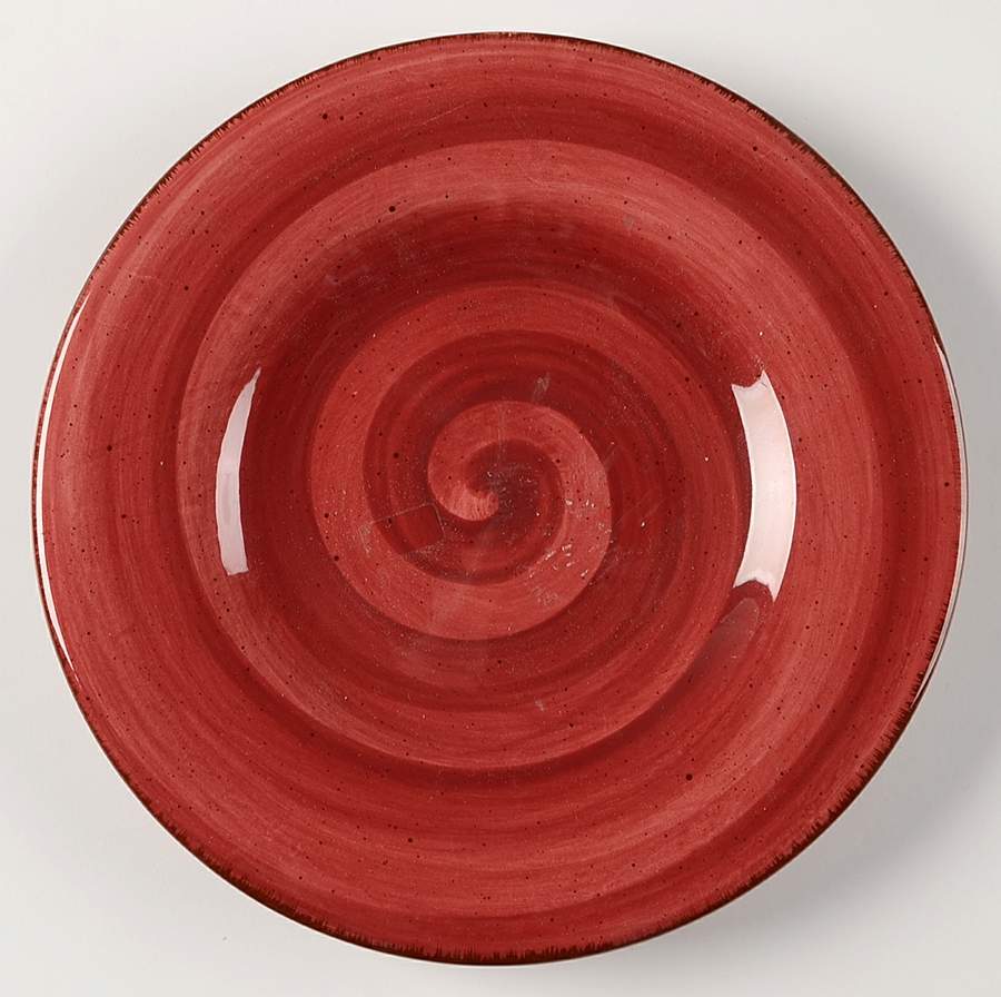 Twist Burgundy Salad Plate by Hausenware-1