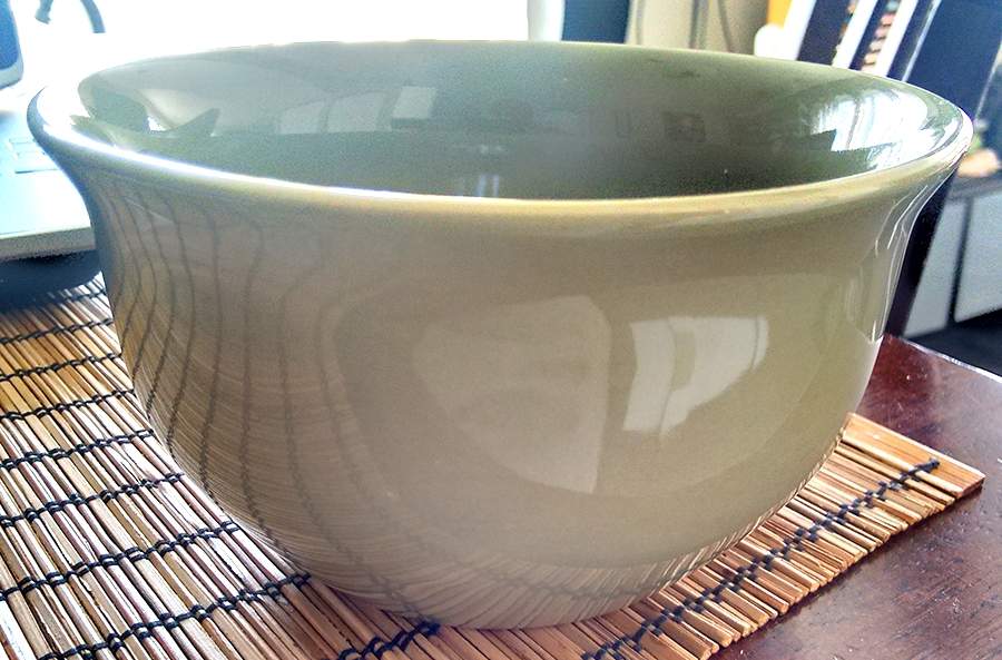 Collector Square Green Coupe Cereal Bowl by Home Trends-1