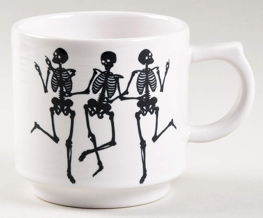 Fiesta Trio of Skeletons Stackable Mug by Homer Laughlin -1