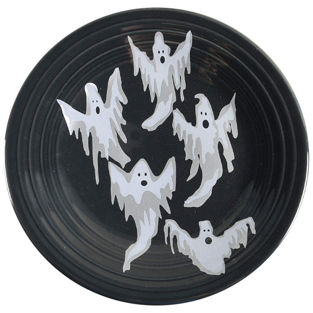 Fiesta Ghosts Luncheon Plate by Homer Laughlin -1