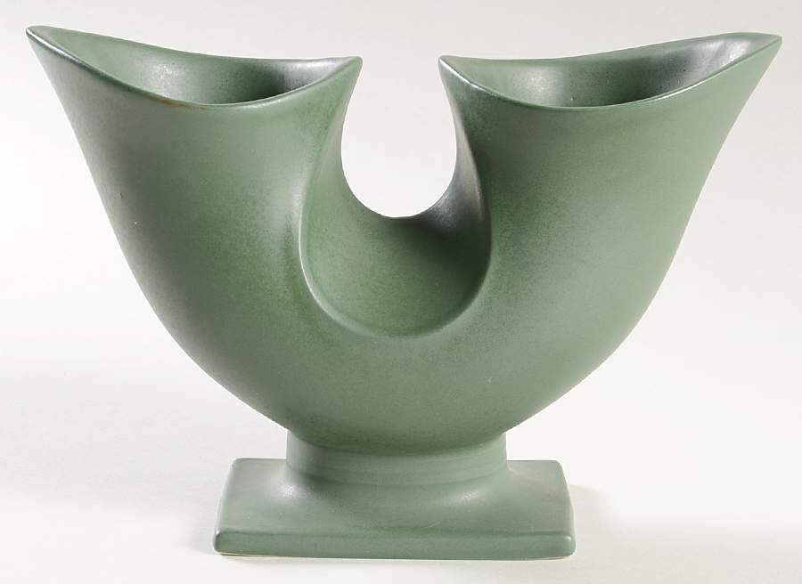 Art Pottery Vases 5" Double Vase by Hyalyn-1