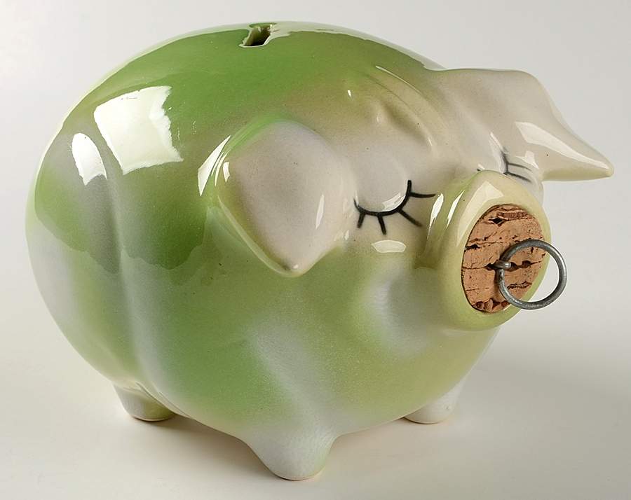 Corky Pig Bank by Hull-1