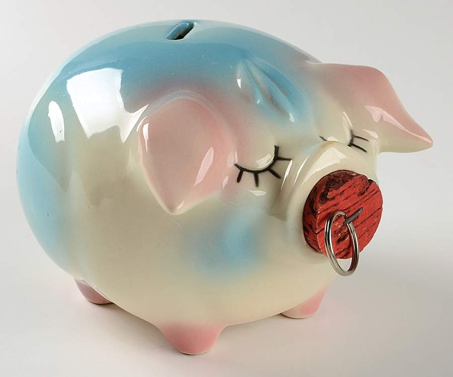 Corky Pig Bank by Hull-1