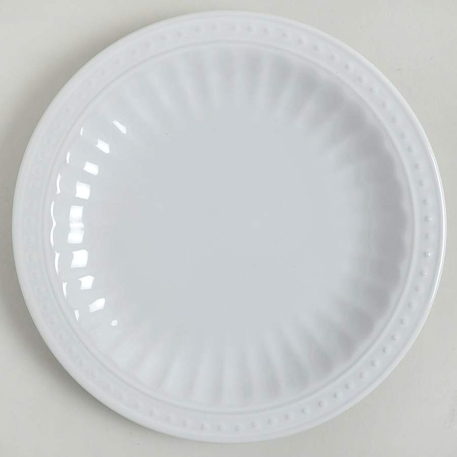 Palace White Salad Plate by Home Accents-1