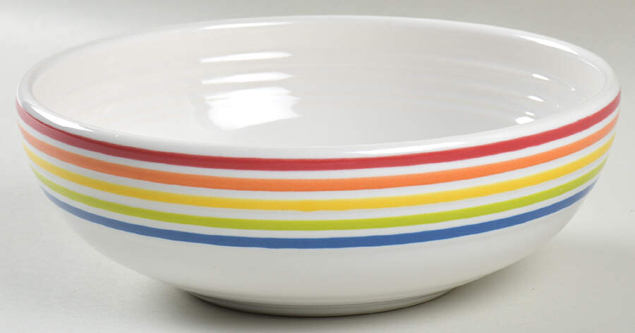 Fiesta Rainbow 7" Bistro Bowl by Homer Laughlin -1