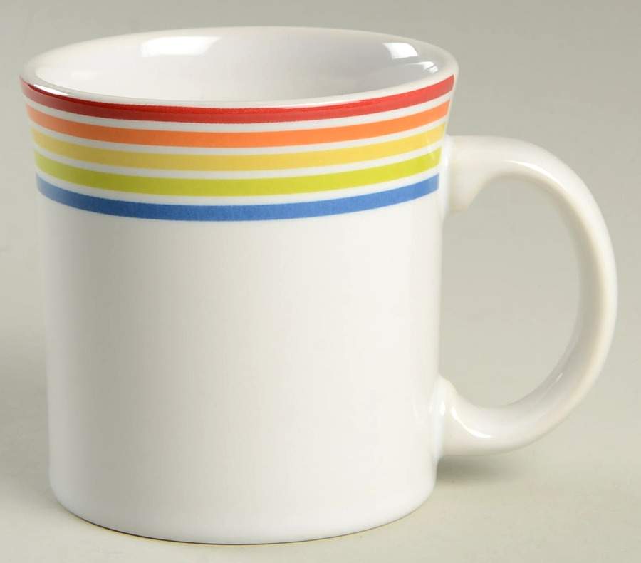 Fiesta Rainbow 12 Oz Java Mug by Homer Laughlin -1