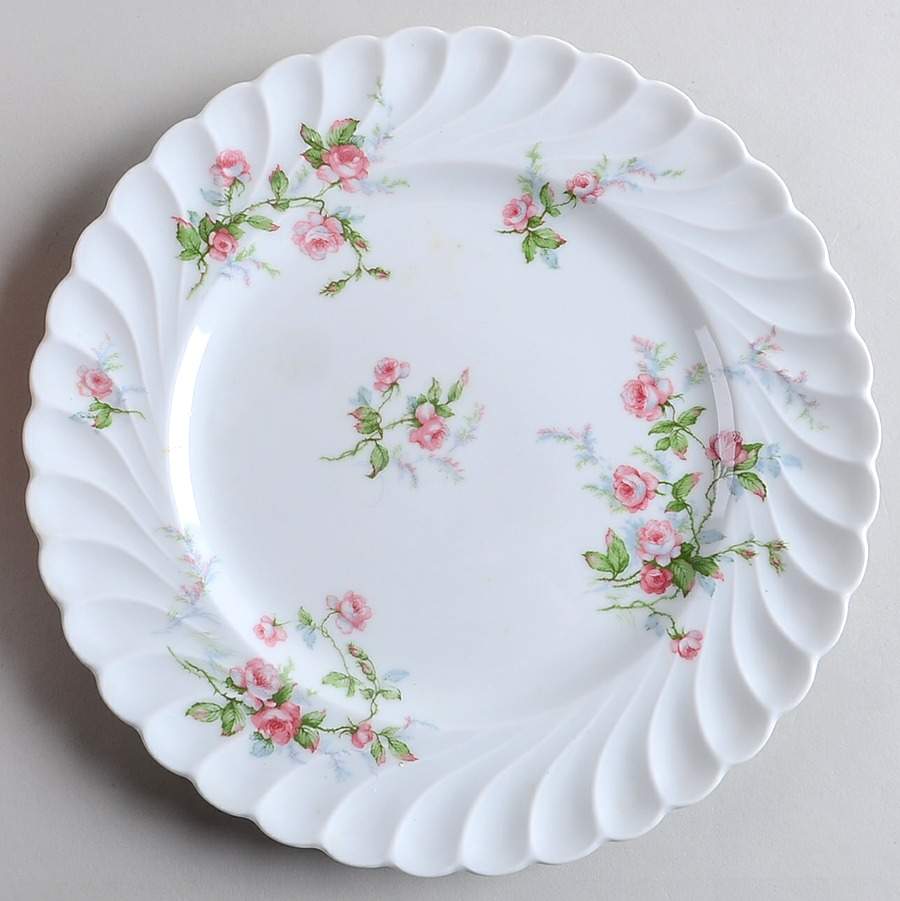 Sylvia White (Torse Shape, No Trim) Dinner Plate by Haviland-1
