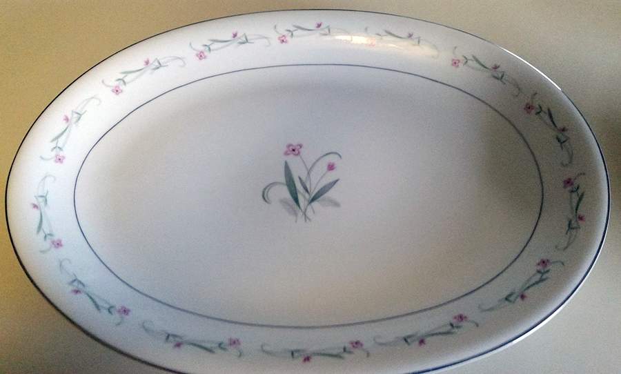 Roberta 12" Oval Serving Platter by Hira China-1