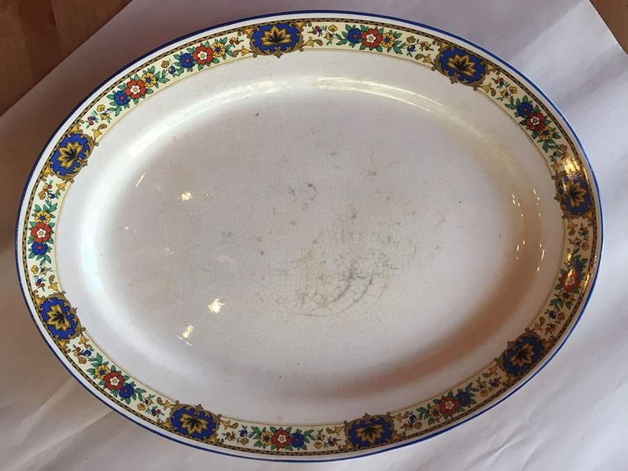 HKI17 17" Oval Serving Platter by Hollinshead & Kirkham-1