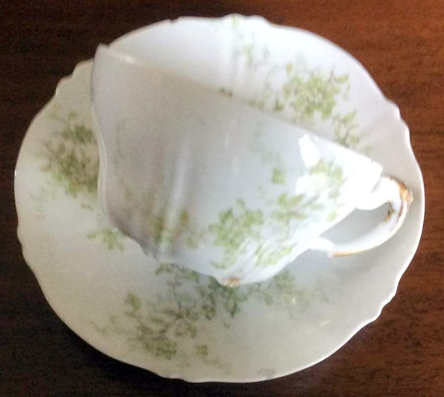 Schleiger 834-16 Flat Cup & Saucer Set by Haviland-1