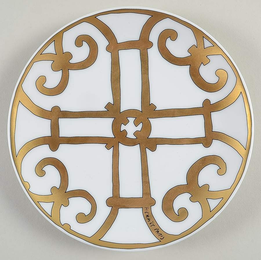 Balcon du Guadalquivir Gold Bread & Butter Plate by Hermes-1