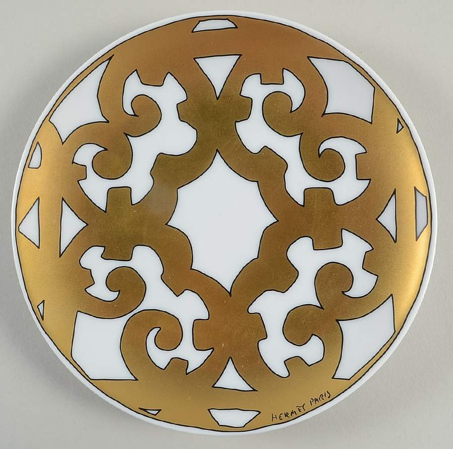 Balcon du Guadalquivir Gold Bread & Butter Plate by Hermes-1