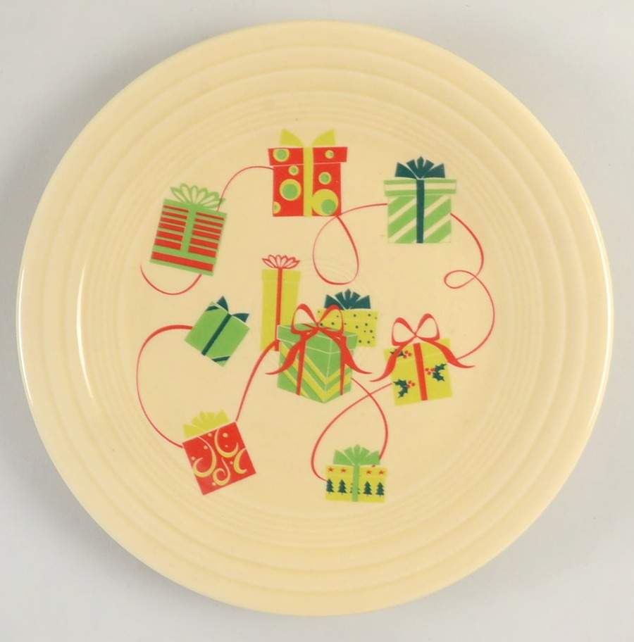 Fiesta Holiday Gifts Luncheon Plate by Homer Laughlin -1