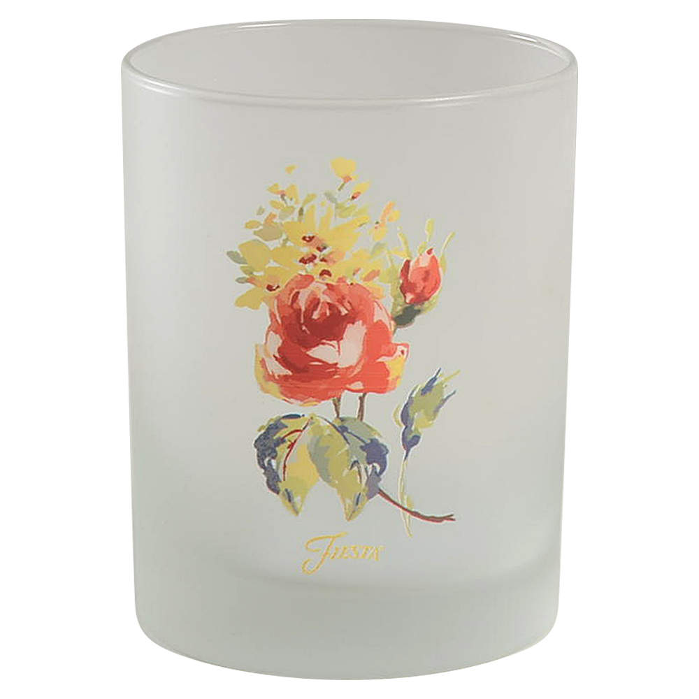 Fiesta Floral Bouquet Glassware Double Old Fashioned by Homer Laughlin -1
