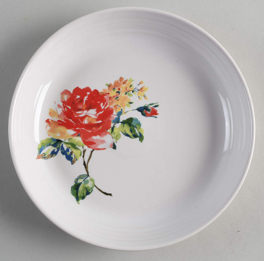 Fiesta Floral Bouquet Luncheon/Salad Bowl by Homer Laughlin -1