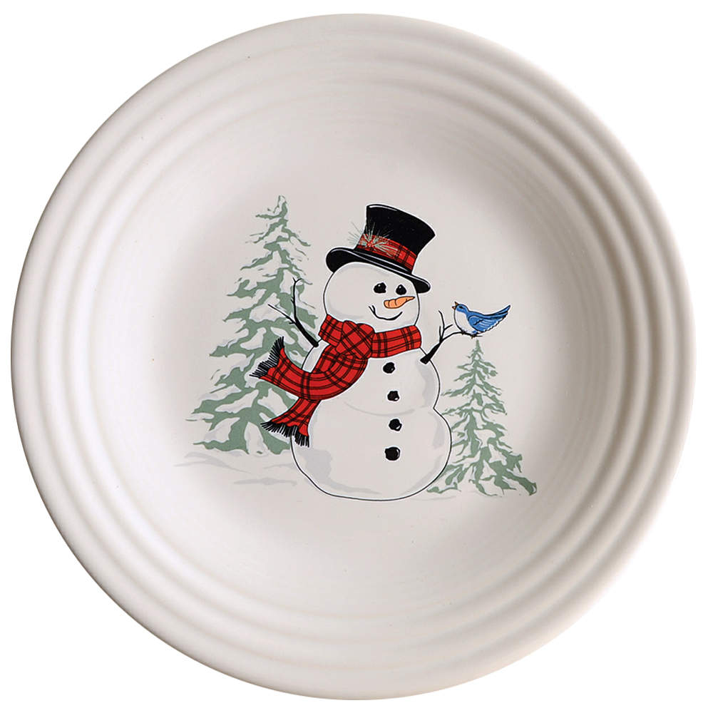Fiesta Snowman Luncheon Plate by Homer Laughlin -1