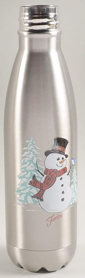 Fiesta Snowman Stainless Water Bottle No Lid by Homer Laughlin -1