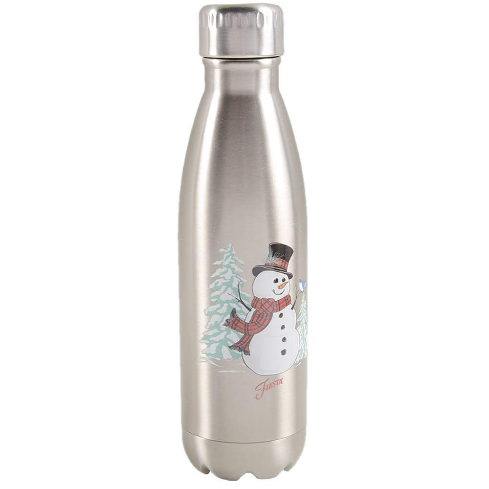 Fiesta Snowman Stainless Water Bottle & Lid by Homer Laughlin -1