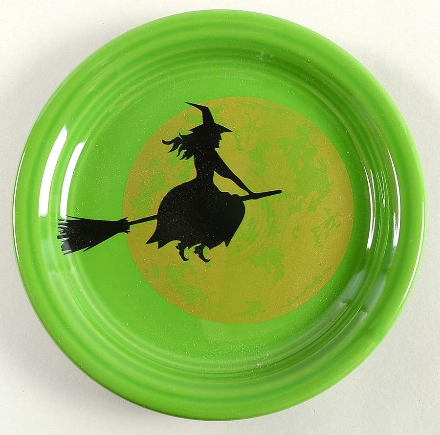 Fiesta Harvest Moon Witch Appetizer Plate by Homer Laughlin -1