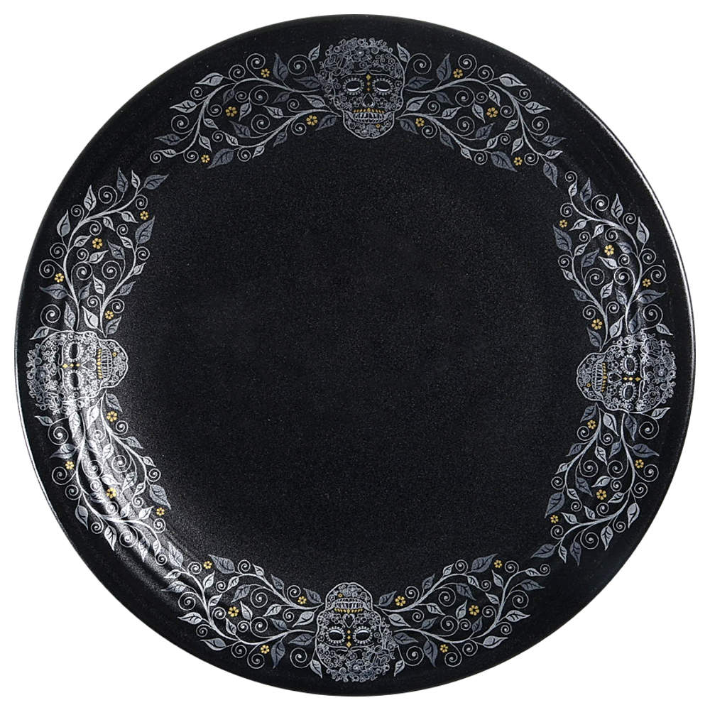 Fiesta Skull and Vine 11" Chop Plate (Round Platter) by Homer Laughlin -1