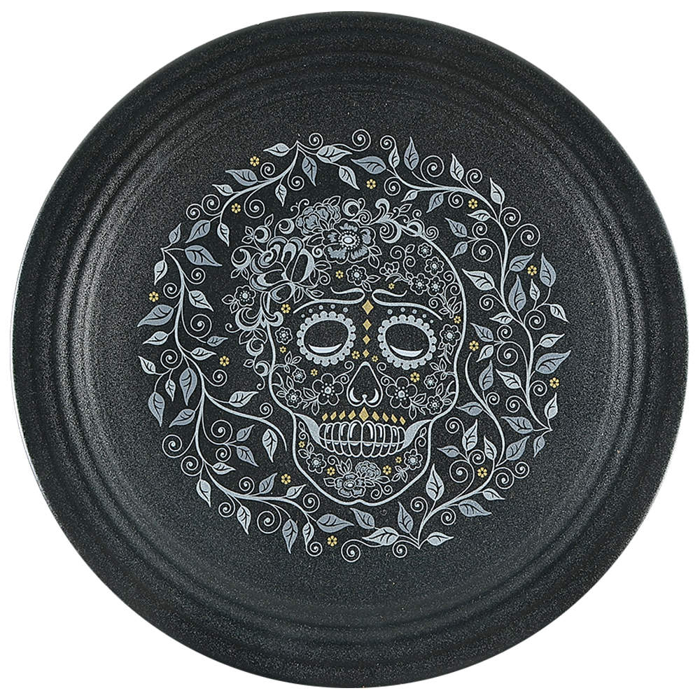 Fiesta Skull and Vine 11" Chop Plate (Round Platter) by Homer Laughlin -1