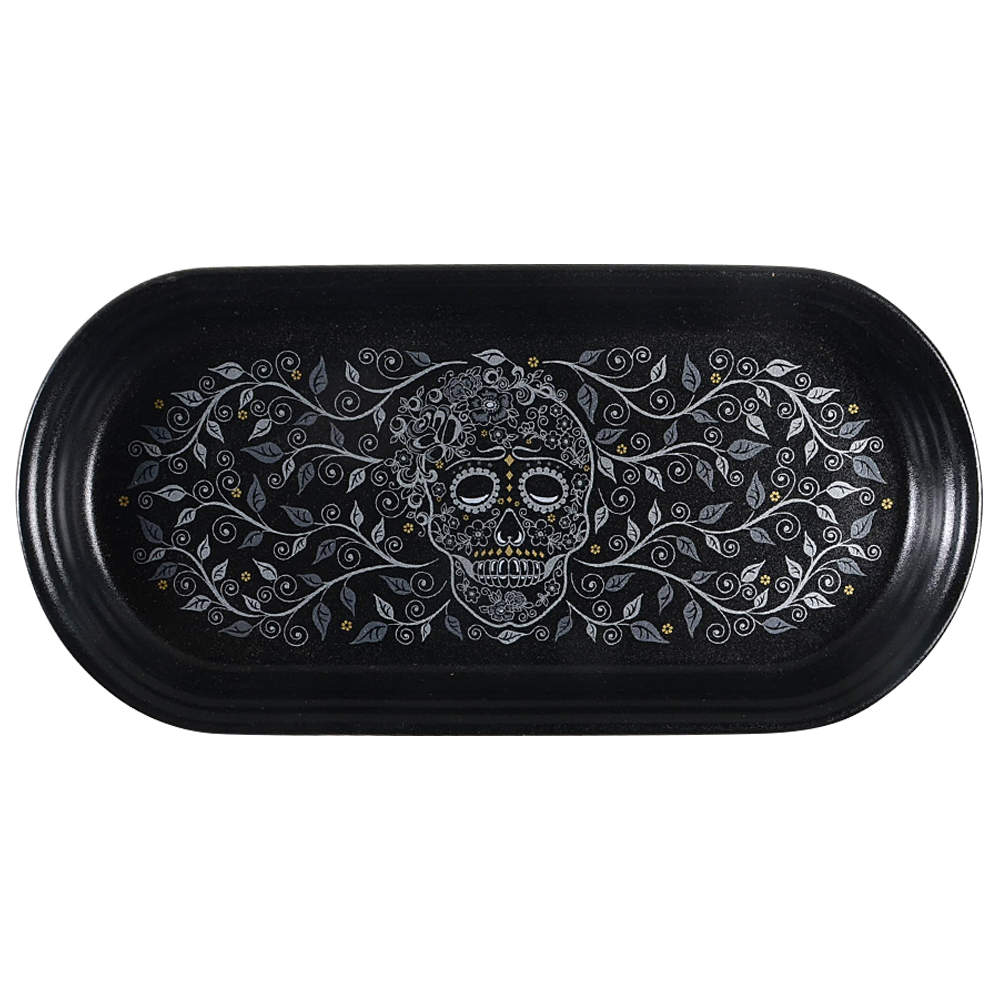 Fiesta Skull and Vine Bread Tray by Homer Laughlin -1