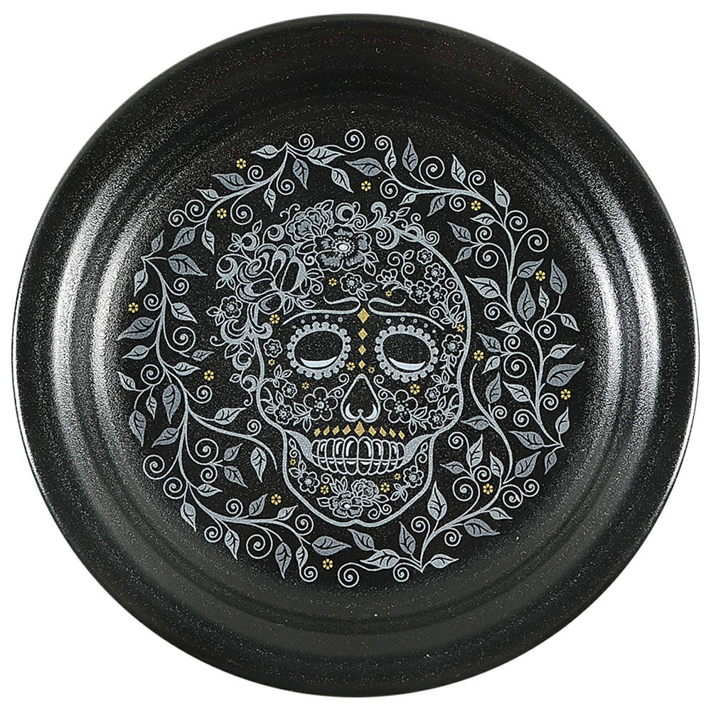 Fiesta Skull and Vine Appetizer Plate by Homer Laughlin -1