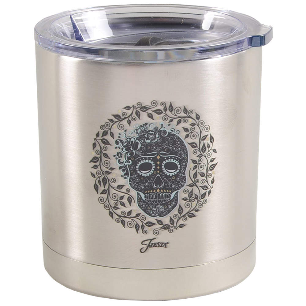 Fiesta Skull and Vine Small Thermal Cup by Homer Laughlin -1